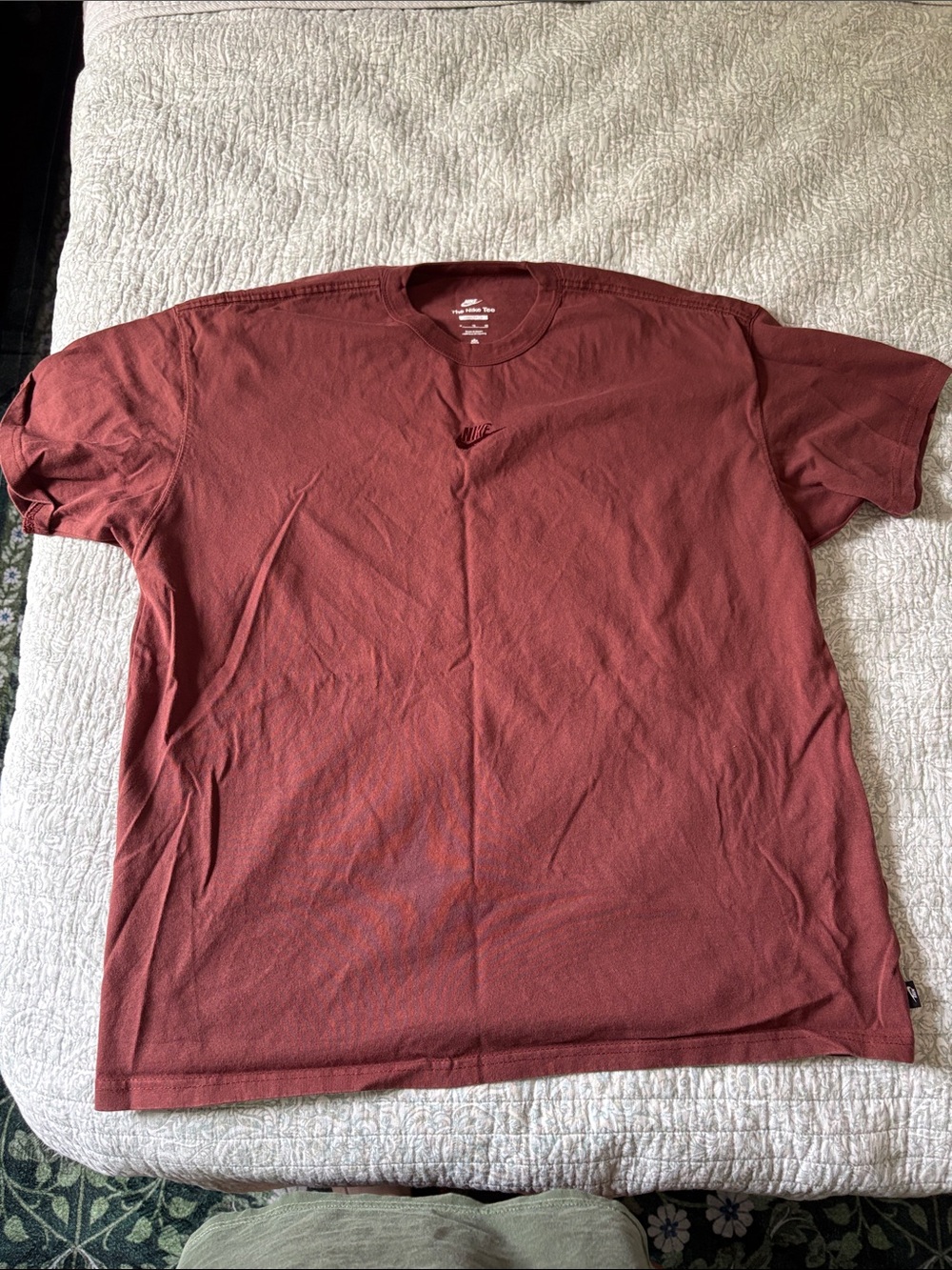 Men's Crewneck T-Shirt - Maroon Nike